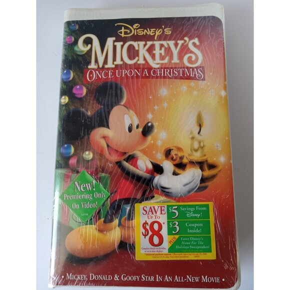 Walt Disney Mickey’s Once Upon A Christmas (1994, VHS Clamshell) FACTORY SEALED - Picture 11 of 11